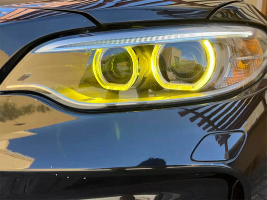 F22/F87 M2 Yellow Headlight DRL Modules - F22 2-Series F87 M2 2014-2018