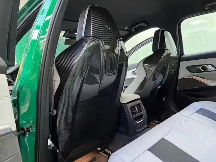 G8X Dry Carbon Fiber Seat Cover Replacement (BMW G80 M3 | G82/G83 M4)