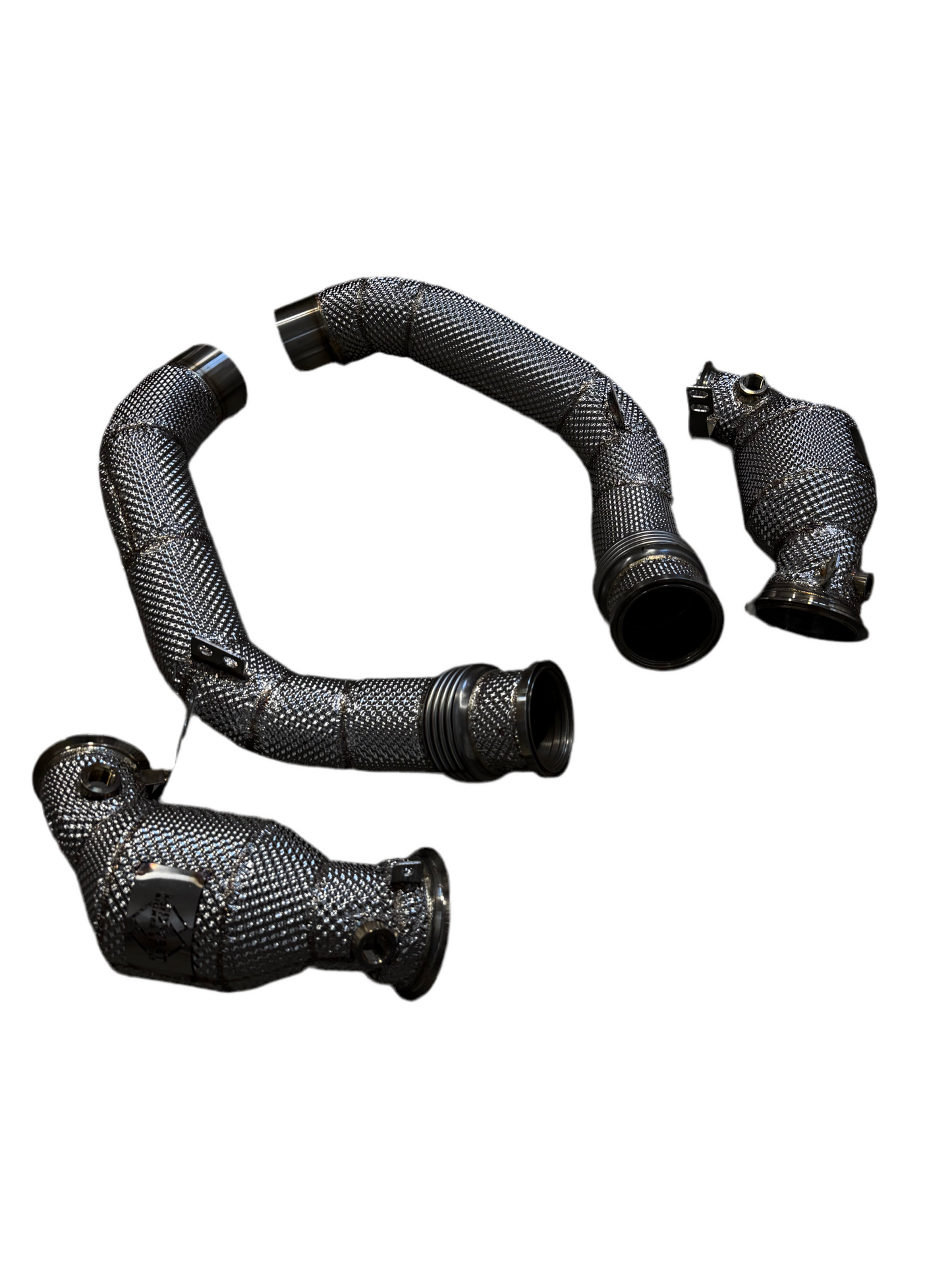 MBS S63 Catted Heatshield Downpipes - F90 M5 F91 F92 F93 M8