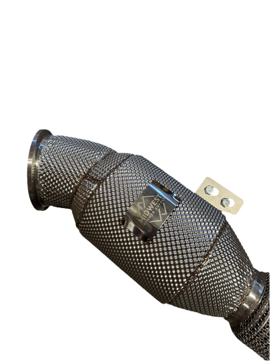 MBS 6” Fatboy B58 Catted Heat Shielded Downpipe - 240i 340i 440i 540i 640i 740i Gen 1 & 2 B58