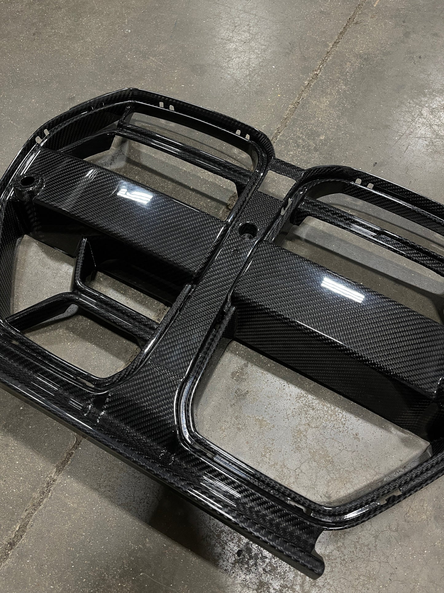 CSL Style Dry Carbon Fiber Front Grille With ACC (BMW G80/G82/G83 M3/M4) ** PRE-ORDER EST. SHIP EARLY NOVEMBER**
