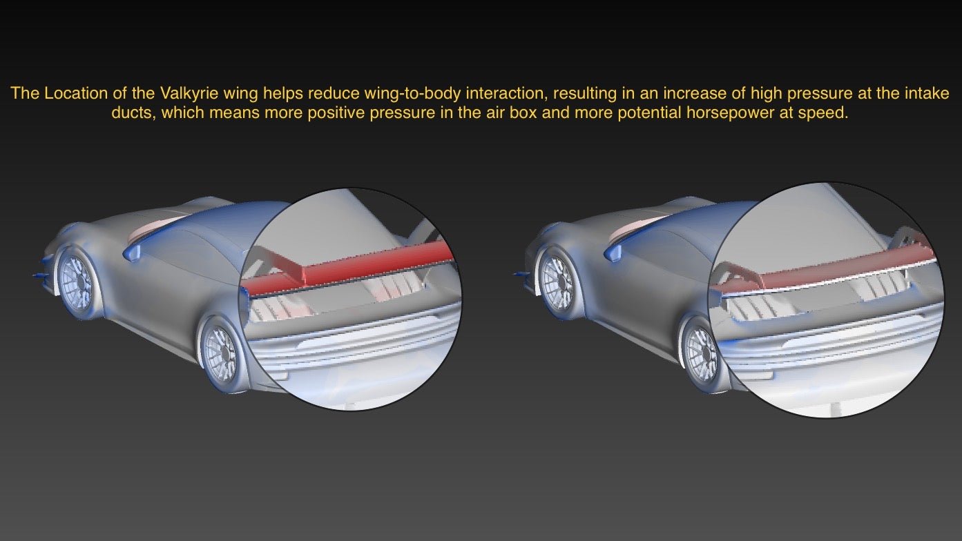 992 GT3 "Valkyrie" Carbon Swan Neck Wing Package
