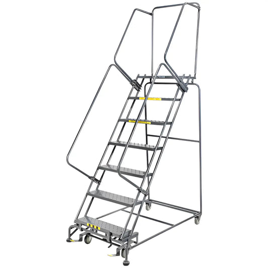Ballymore M-2000 Series – 7-Step Rolling Safety Ladder | 24" Wide Step