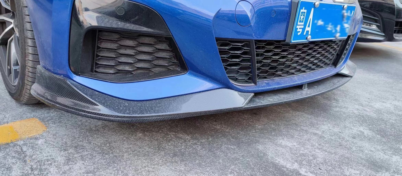 AC Style Carbon Fiber Front Lip 3pc (G20 3-Series Pre LCI)