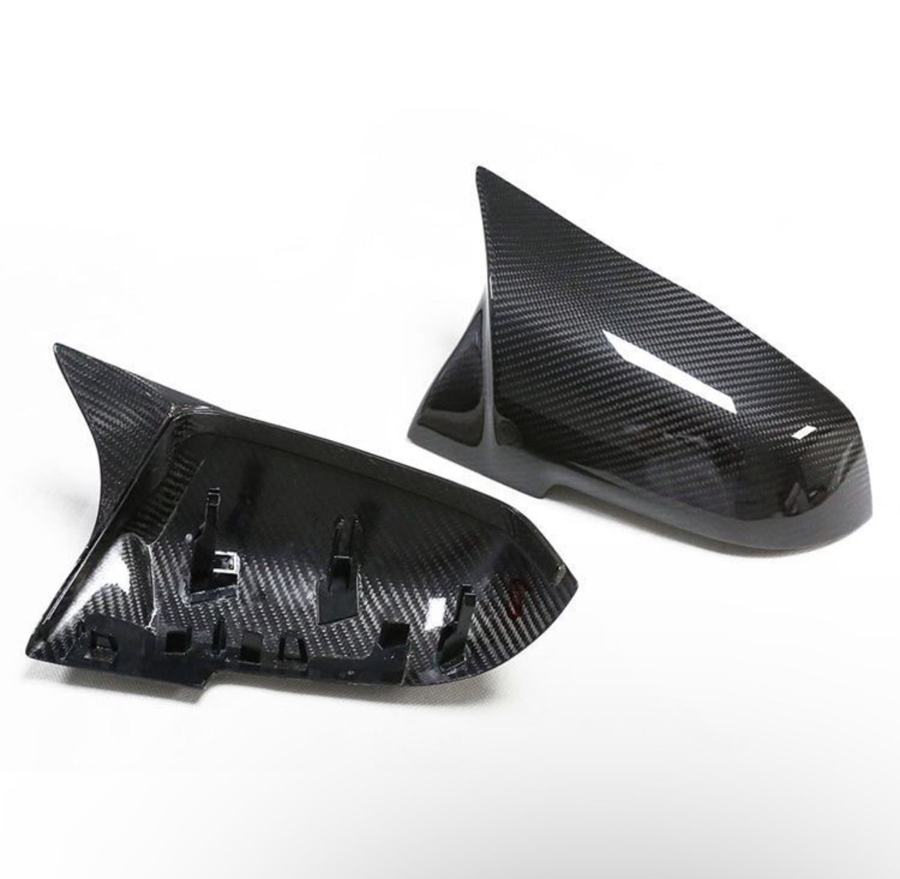 F87/F3X M Style Dry Carbon Fiber Mirror Cover Replacement Set (BMW F87 M2/F20/F22/F30/F32/F33/F36)