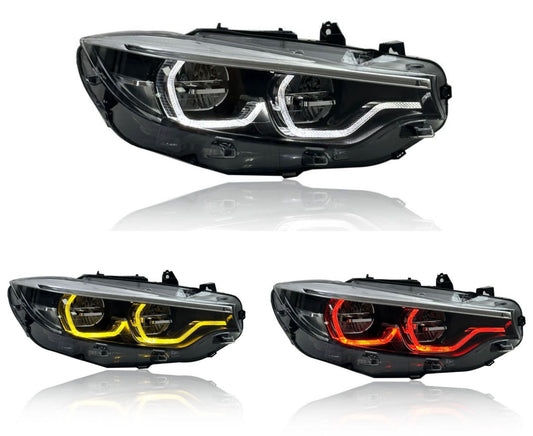 F8X Tri Color Switchback IKON Headlights - F80 M3 F82 F83 M4