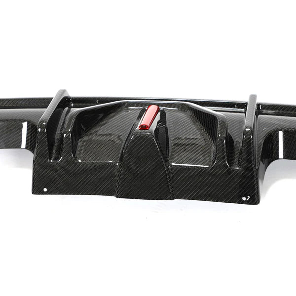 G8X M3/M4 AK Style Dry Carbon Fiber LED Rear Diffuser w/ splitters - G80 M3 G82 G83 M4