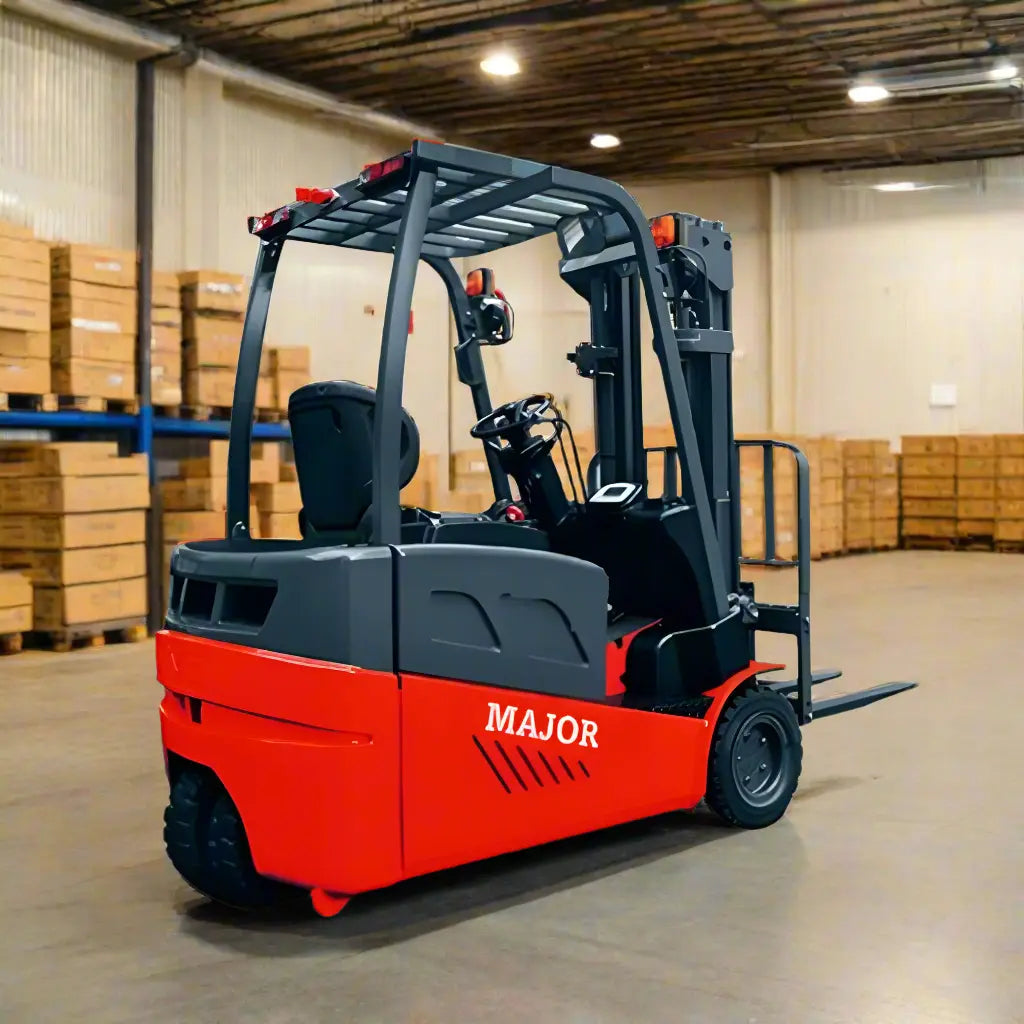 Majorlift MD16E | Electric Forklift | 3 Wheel 3500 lbs 189″ Lift