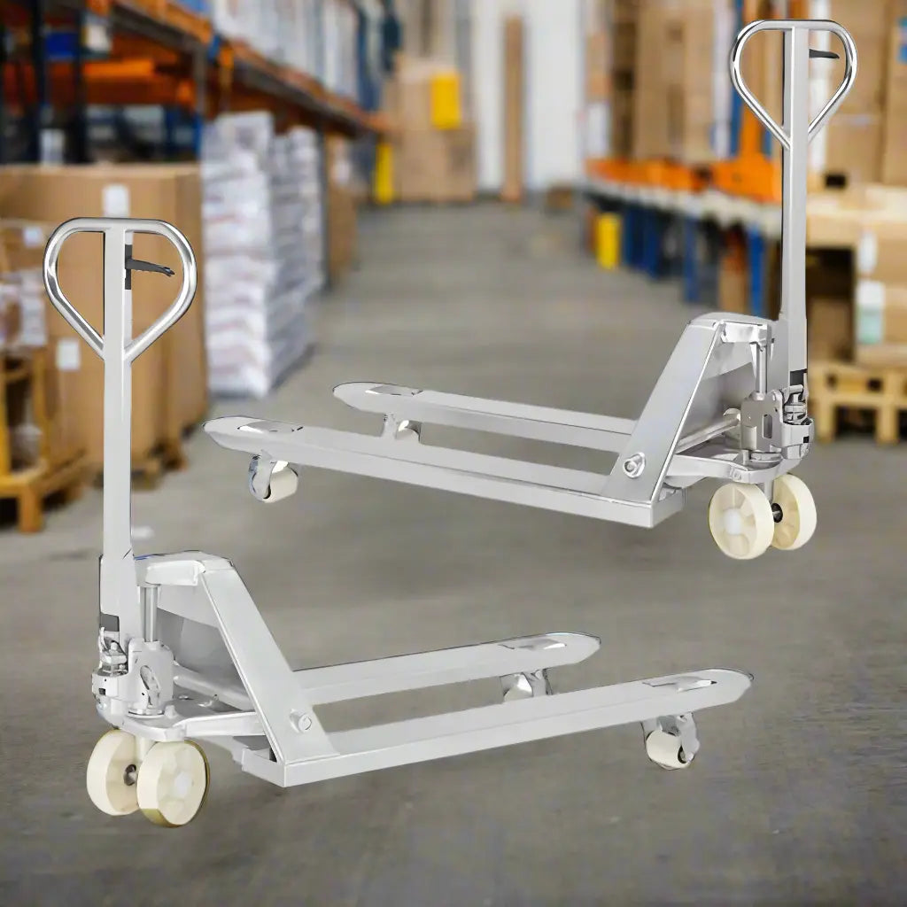 Majorlift Galvanized Pallet Trucks, 5500 lbs Cap. 48″ x 27″ - MPT55G
