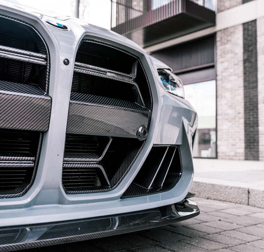 CSL Style Dry Carbon Fiber Front Grille Without ACC (BMW G80/G82/G83 M3/M4) ** PRE-ORDER EST. SHIP EARLY NOVEMBER**