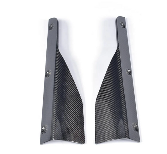F30 3-Series Carbon Fiber Side Skirt Extension Splitters - F30 3-Series M-Sport