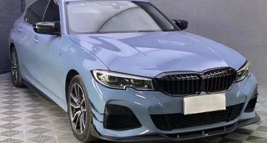 G20 TK Style Carbon Fiber Front Lip 3pc - G20 3-Series PRE LCI