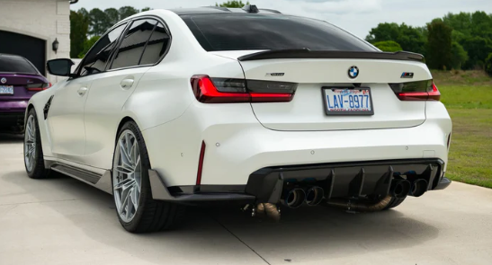 M-Performance Style Dry Carbon Fiber Rear Splitters (BMW G80 M3)