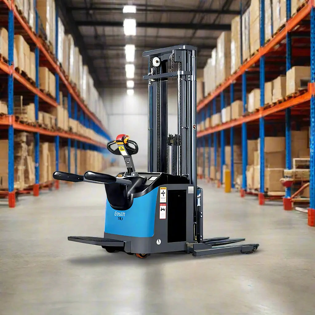 EOSLift TB15 | Electric Pallet Stacker | 63", 118.1", 177.2" Lift Heights, 3306 lbs
