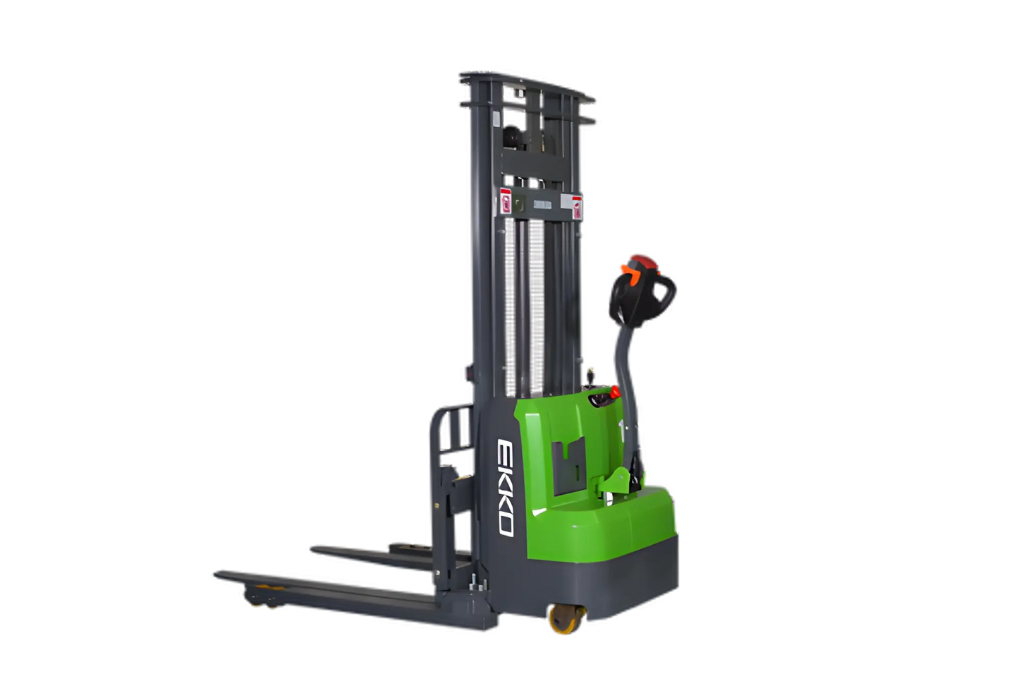 EKKO EB14C-145Li | Lithium Straddle Stacker | 3000 lb. Cap. | 145" Height