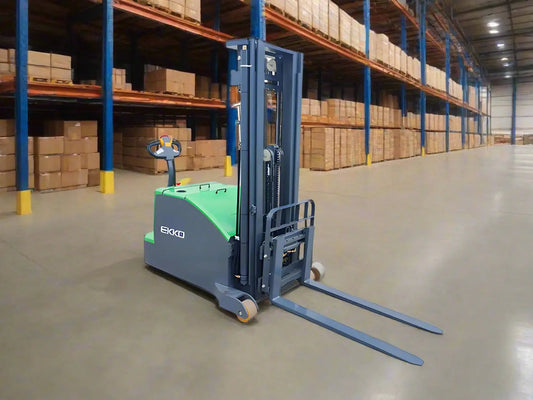 EKKO EK14C-130Li | Lithium Counterbalanced Walkie Stacker | 3000 lb Load Capacity | 130" Height