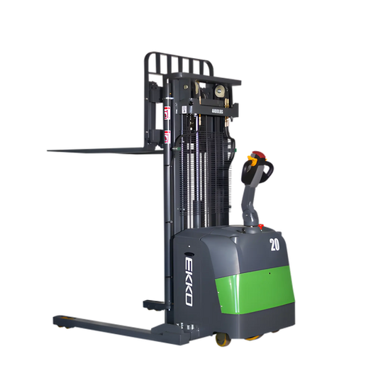 EKKO EB20CS-216Li | Electric Pallet Stacker | 216" Lift, 4400 lbs