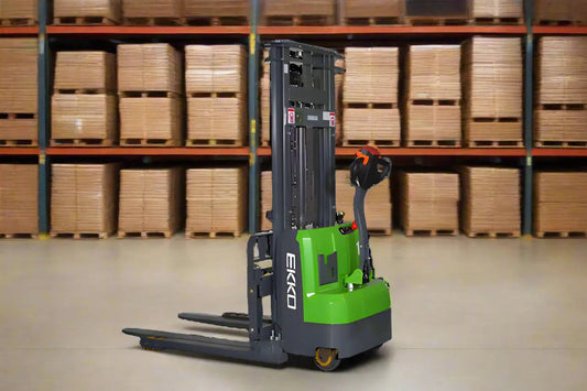 EKKO EB14C-138Li | Electric Pallet Stacker | 138" Lift, 3000 lbs