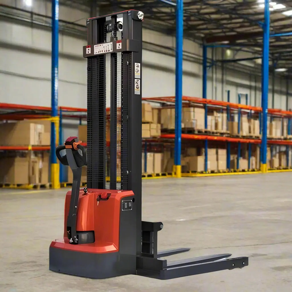 Majorlift SFE33-118 | Electric Pallet Stacker | 118" Lift, 3300 lbs