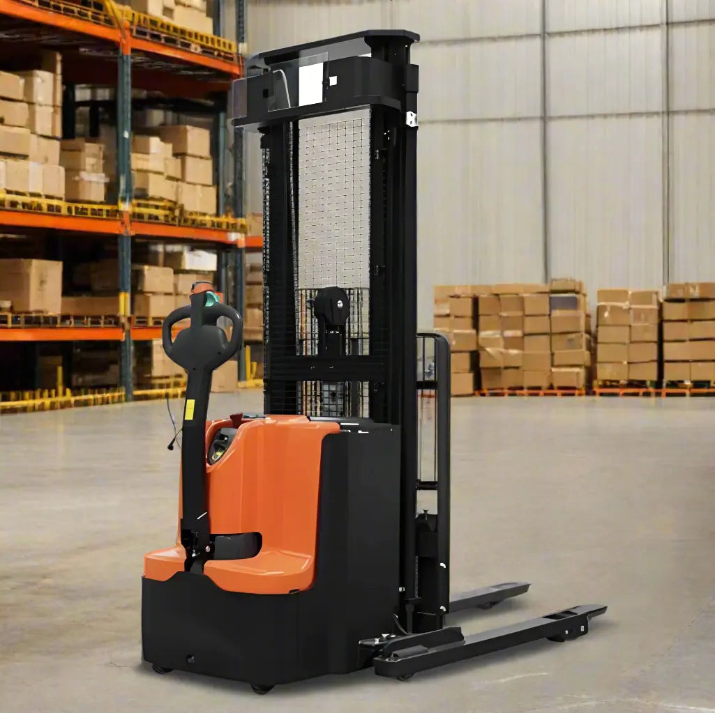 Majorlift SFE44-177 | Electric Pallet Stacker | 177" Lift, 4400 lbs