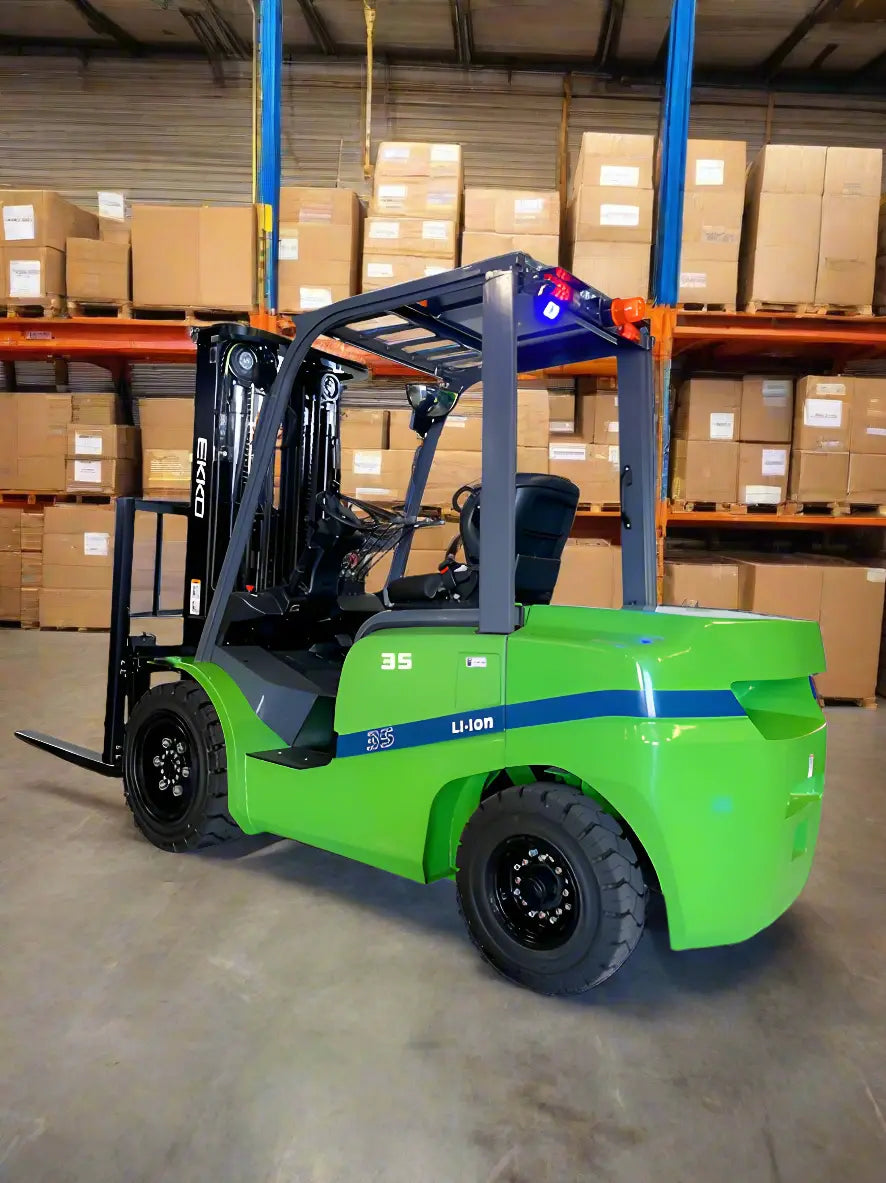 EKKO EK35GT-Li | Electric Forklift | 4 Wheel 7000 lbs 185″ Lift