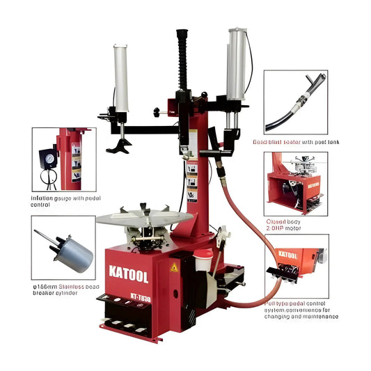 Katool | Combo | Tire Changer and Wheel Balancer | KT-T830+KT-B700
