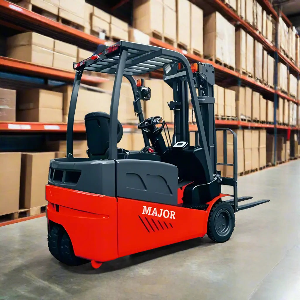 Majorlift MD16Li | Electric Forklift | 3 Wheel 3500 lbs 189″ Lift