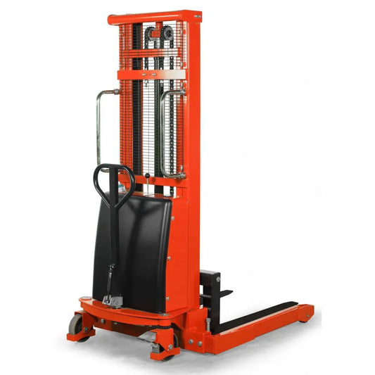 Ballymore BALLYPAL22AG138 | Semi-Electric Pallet Stacker | 42" Fork, 138" Lift, 2200 lbs