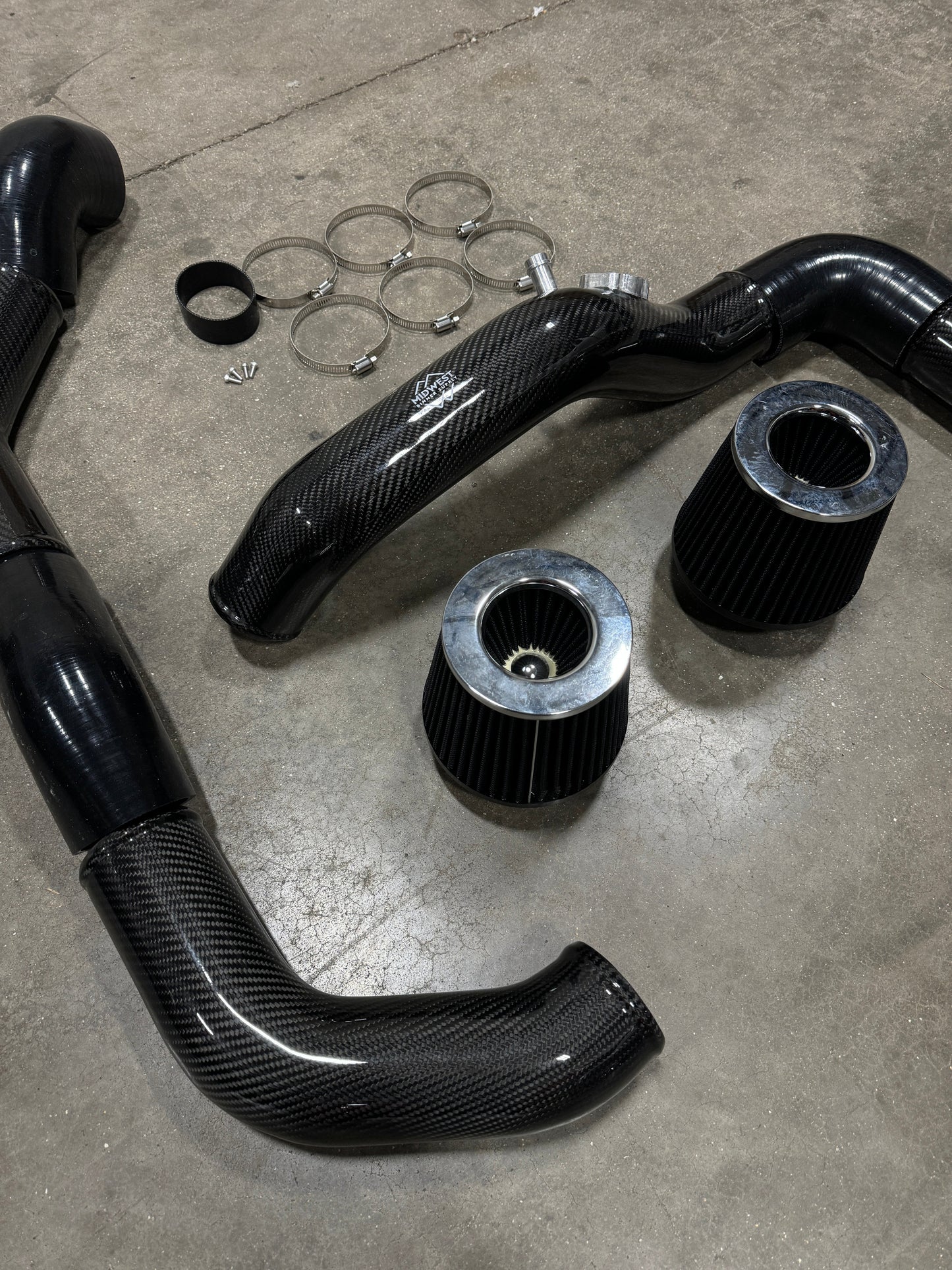 S55 Carbon Fiber Front Mount Intakes - BMW F80 M3 F82 F83 M4 F87 M2C