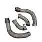 MBS S63 Catless Heatshield Race Downpipes - F90 M5 F91 F92 F93 M8