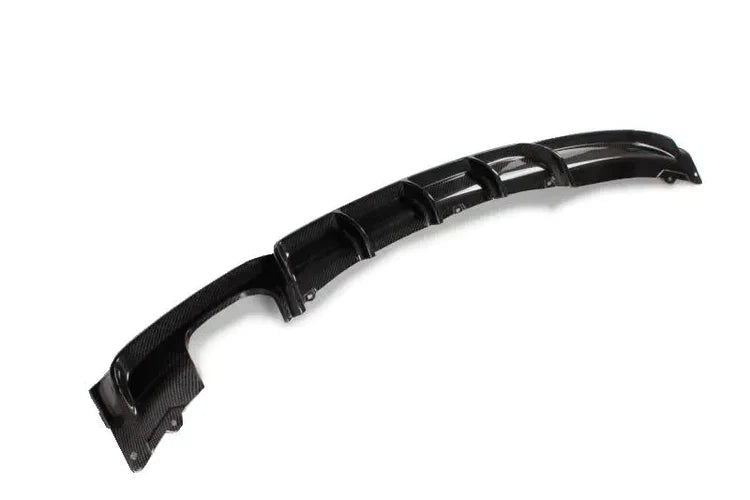 F30 MP Style Carbon Fiber Rear Diffuser Single Outlet Dual Tips - F30 3-Series M Sport