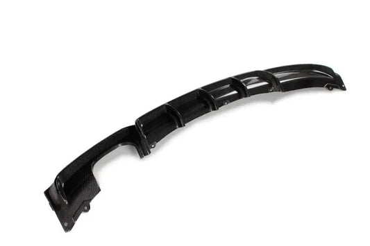 F30 MP Style Carbon Fiber Rear Diffuser Single Outlet Dual Tips - F30 3-Series M Sport