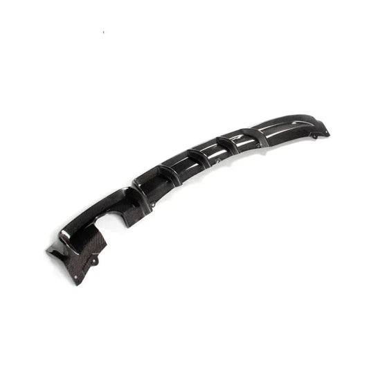 F30 3-Series MP Carbon Fiber Rear Diffuser Single Outlet Single Tip - F30 3-Series