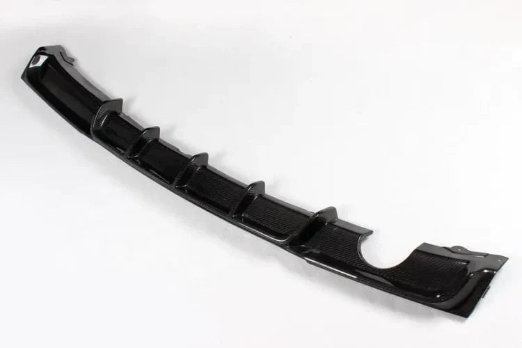 F30 3-Series MP Carbon Fiber Rear Diffuser Single Outlet Single Tip - F30 3-Series