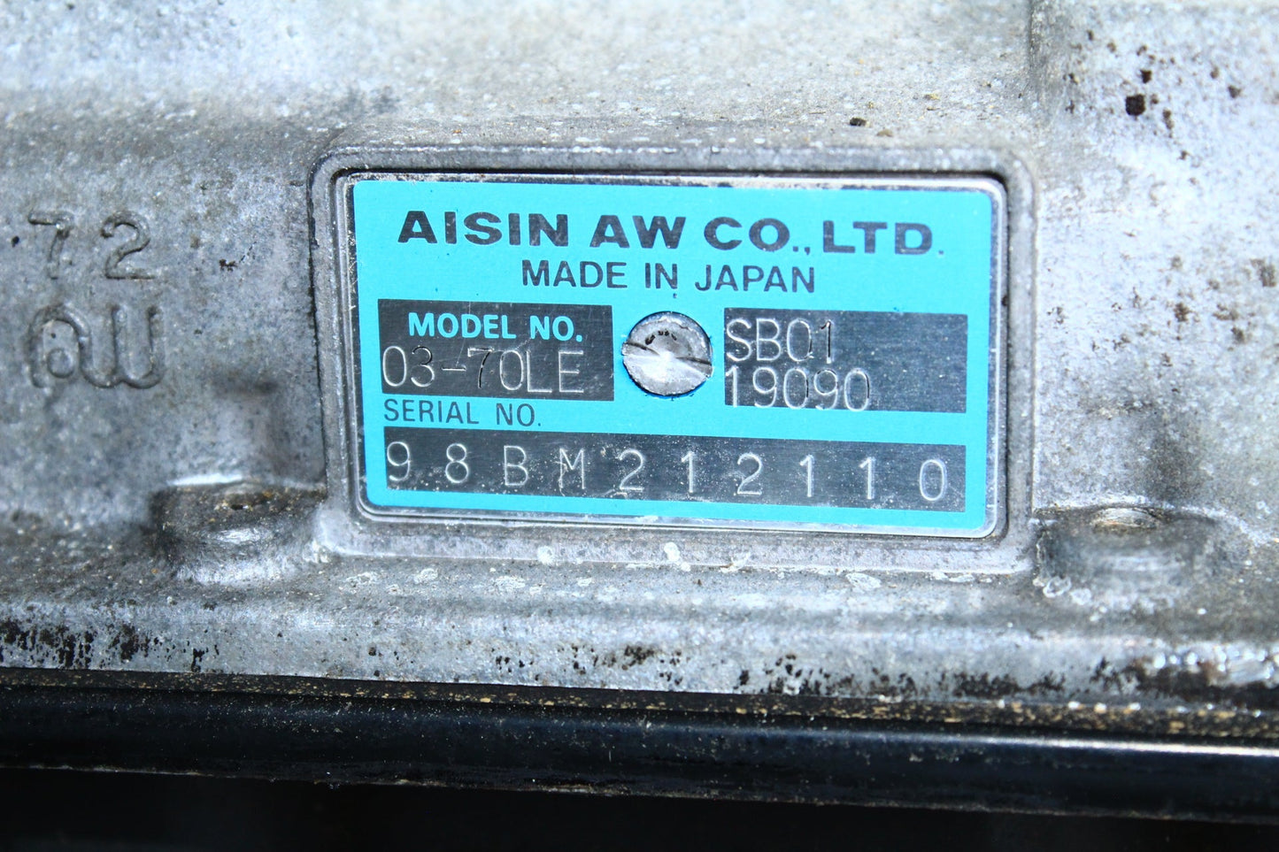 1999-2000 Mazda Miata MX5 Engine 1.8L BP With Automatic Transmission RWD JDM