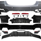 2021-2023 BMW G30 LCI Rear Bumper W/ PDC Covers