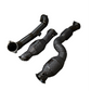 MBS G8X S58 Heatshield Catted Downpipes w/ Crossover Pipe - G80 M3 G82 G83 M4