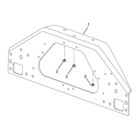 3606462C7 | Genuine International® Mounting Front Hood Crossmember