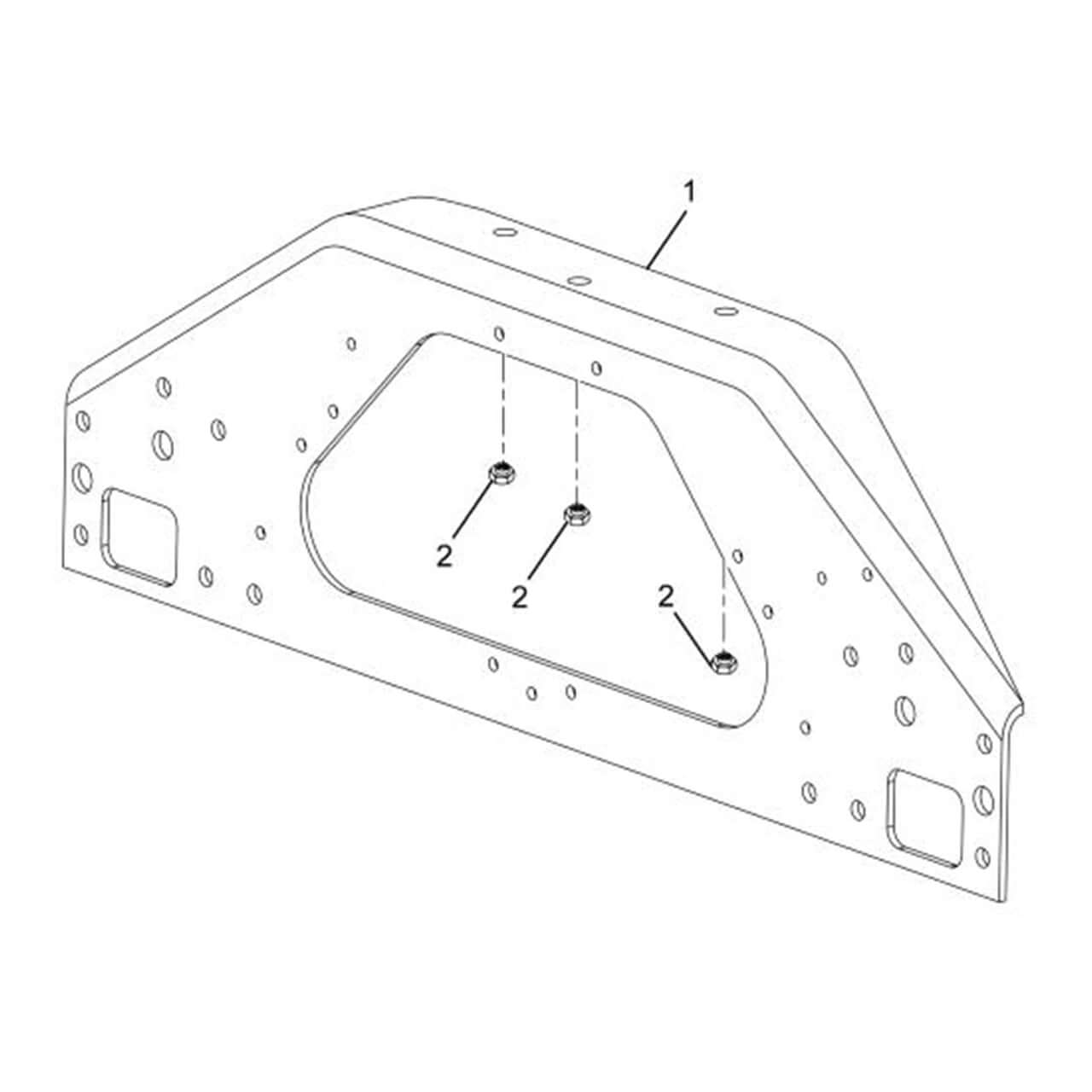 3987735C1 | Genuine International® Front Mounting Crossmember Hood