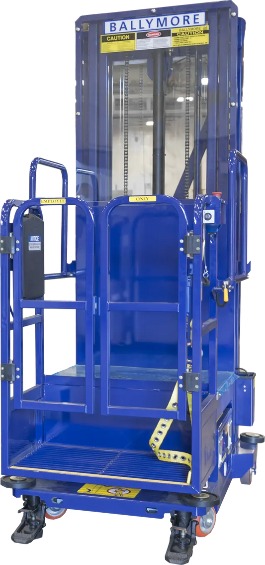 Ballymore DVML-18 - Battery-Powered Drivable Vertical Mast Lift with 24"x25" Platform and 24' Working Height