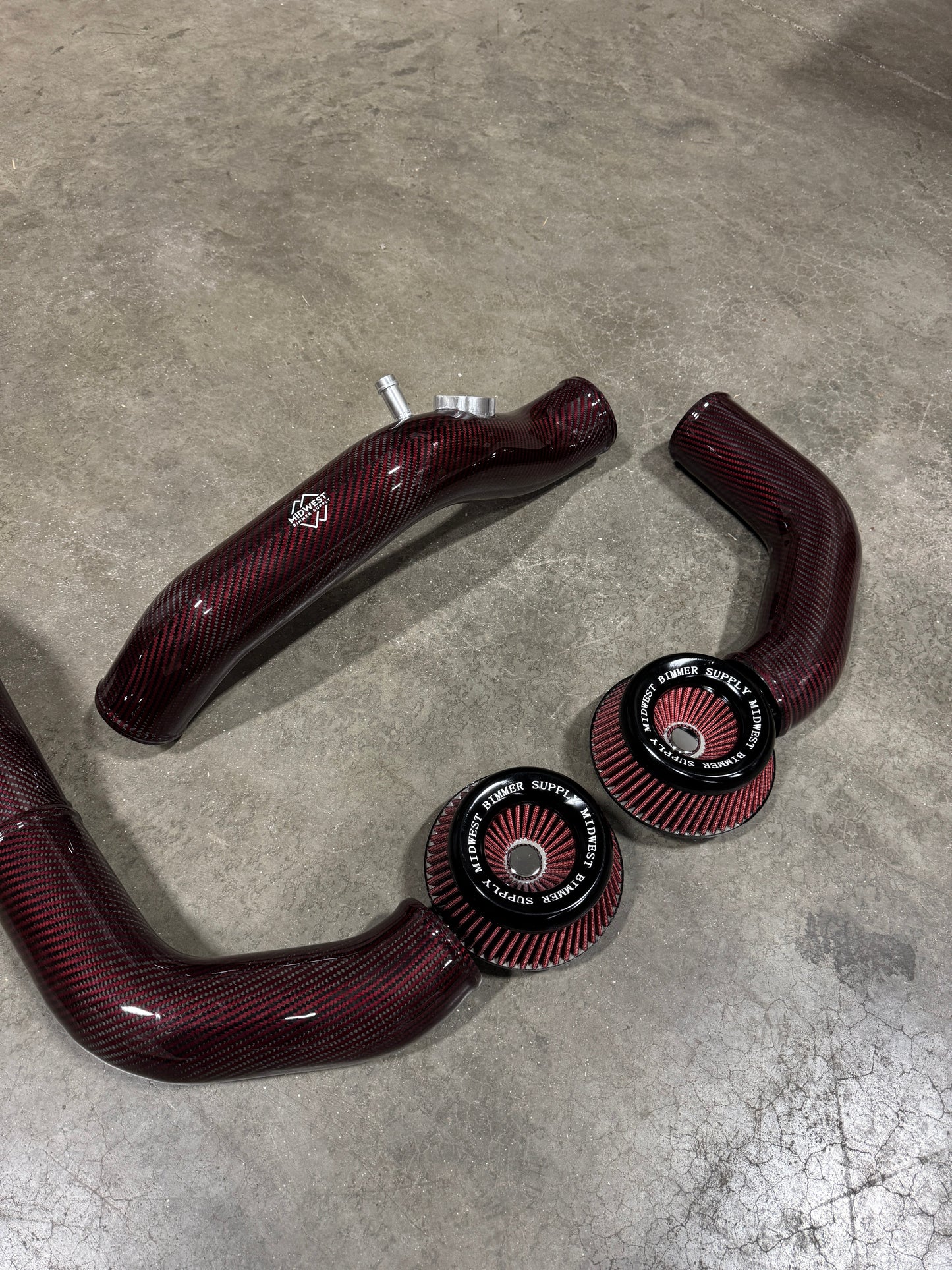 S55 Carbon Fiber Front Mount Intakes - BMW F80 M3 F82 F83 M4 F87 M2C