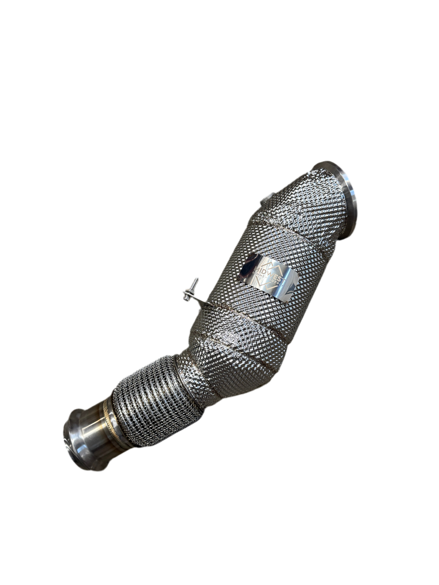 MBS B48 Catless Heatshield Downpipe - B48 F30, F31, F32, F33, F36 — 320i, 330i, 330i xDrive, 420i, 430i, 430i