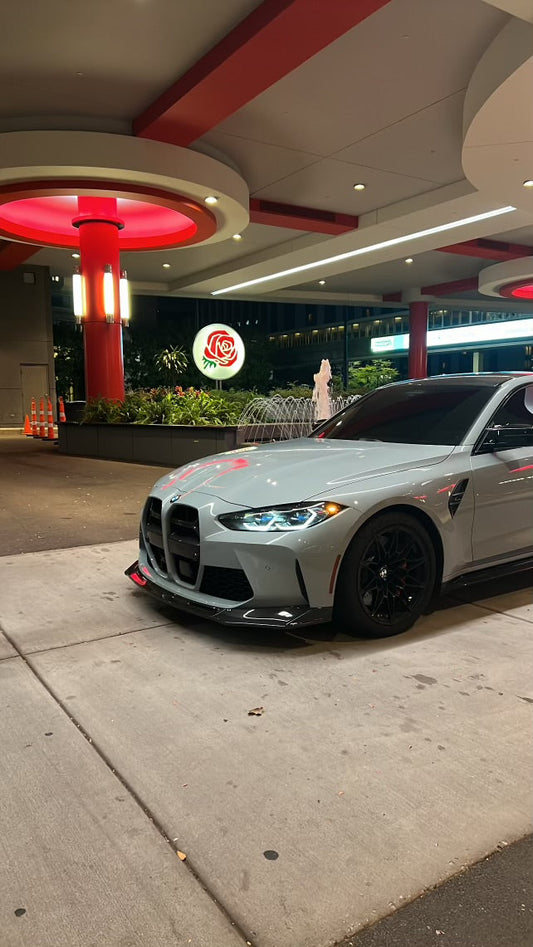 V Style Carbon Fiber 3-Piece Front Lip (BMW G80 M3 | G82/G83 M4)