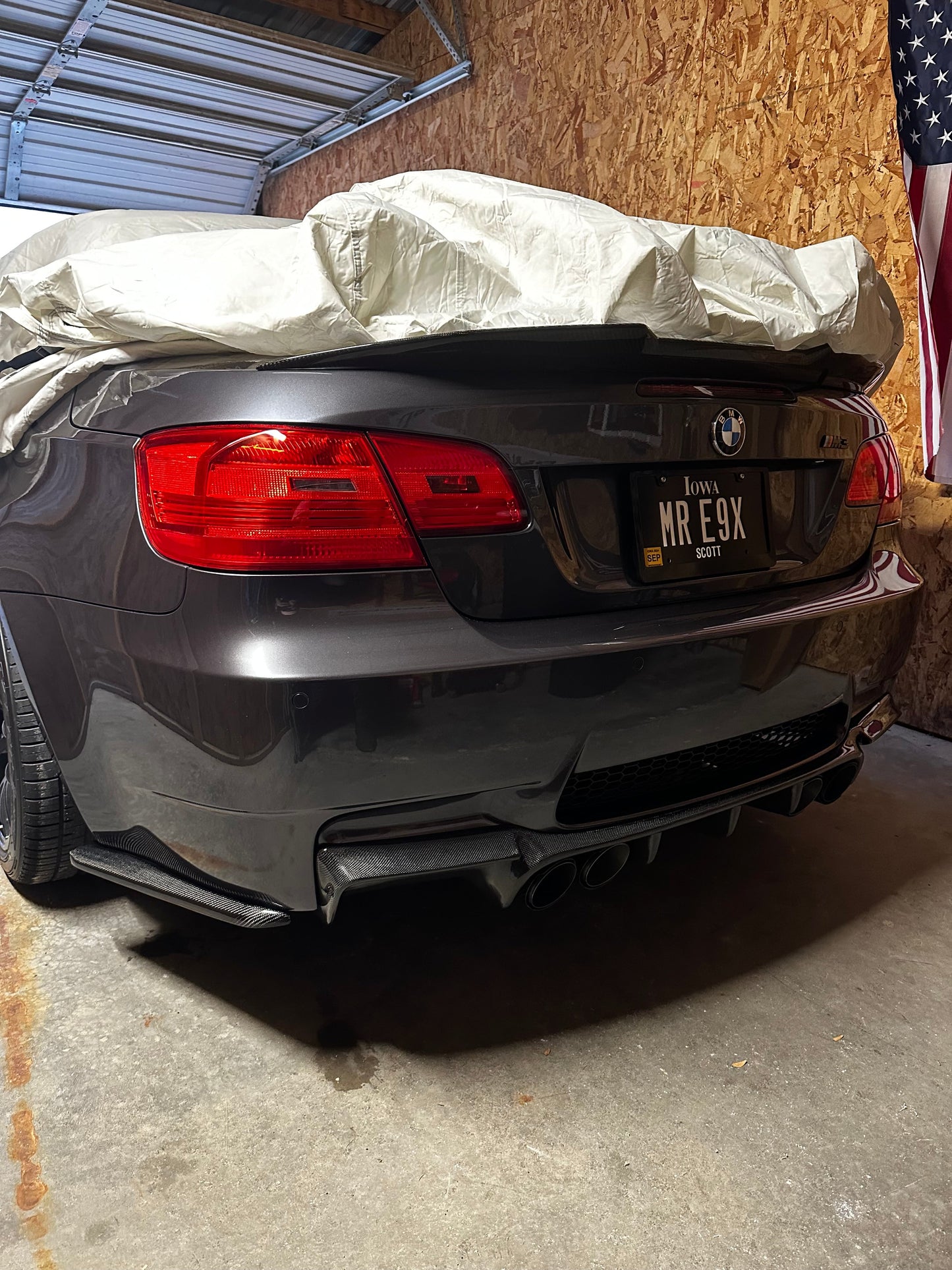Rear Carbon Fiber Bumper Splitters (BMW E92 E93 M3)