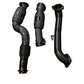 MBS G8X S58 Heatshield Resonated Downpipes w/ Crossover Pipe - G80 M3 G82 G83 M4