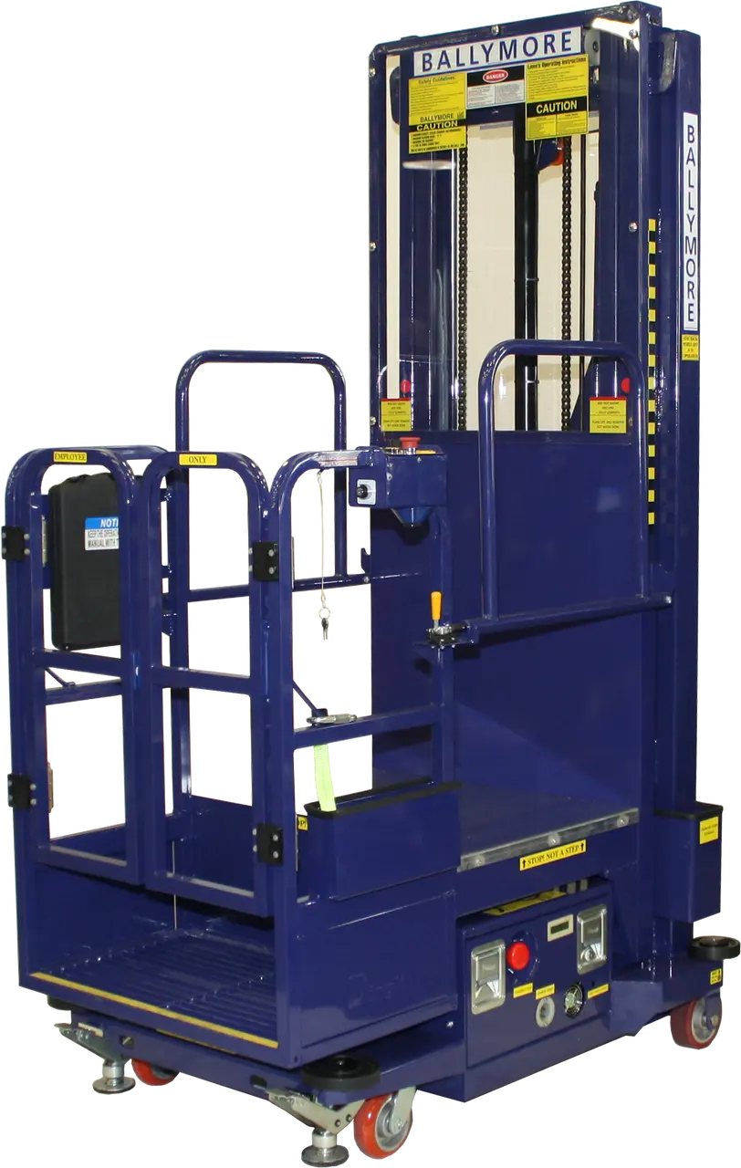 Ballymore DVML-18 - Battery-Powered Drivable Vertical Mast Lift with 24"x25" Platform and 24' Working Height