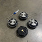 BMW Floating Wheel Center Caps Black/White Carbon Fiber