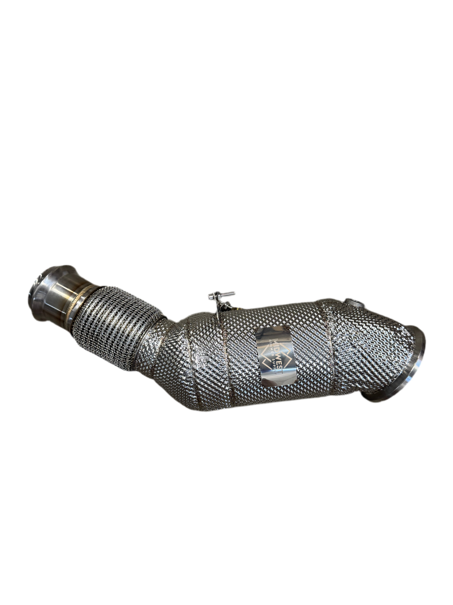MBS B48 Catless Heatshield Downpipe - B48 F30, F31, F32, F33, F36 — 320i, 330i, 330i xDrive, 420i, 430i, 430i