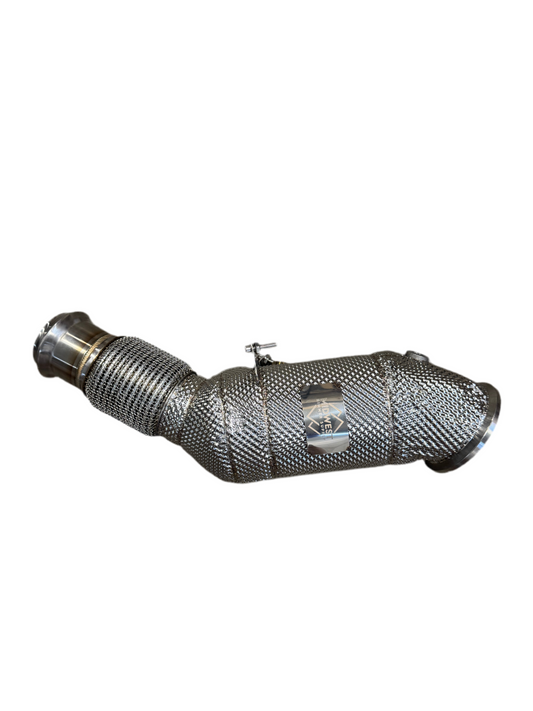 MBS B48 Catless Heatshield Downpipe - B48 F30, F31, F32, F33, F36 — 320i, 330i, 330i xDrive, 420i, 430i, 430i