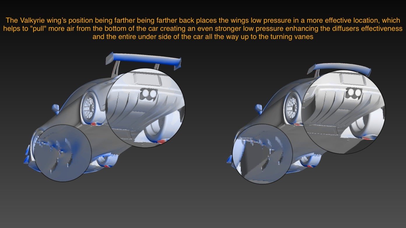 992 GT3 "Valkyrie" Carbon Swan Neck Wing Package